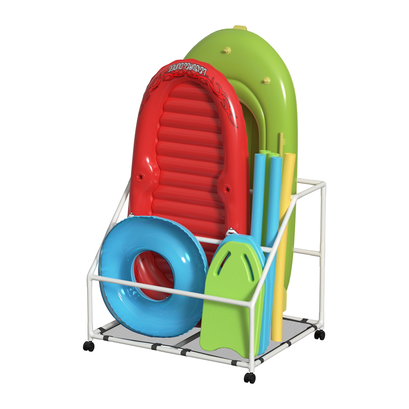 Pool Fellows large-light-blue pool float holder with heavy duty frame for pool float support