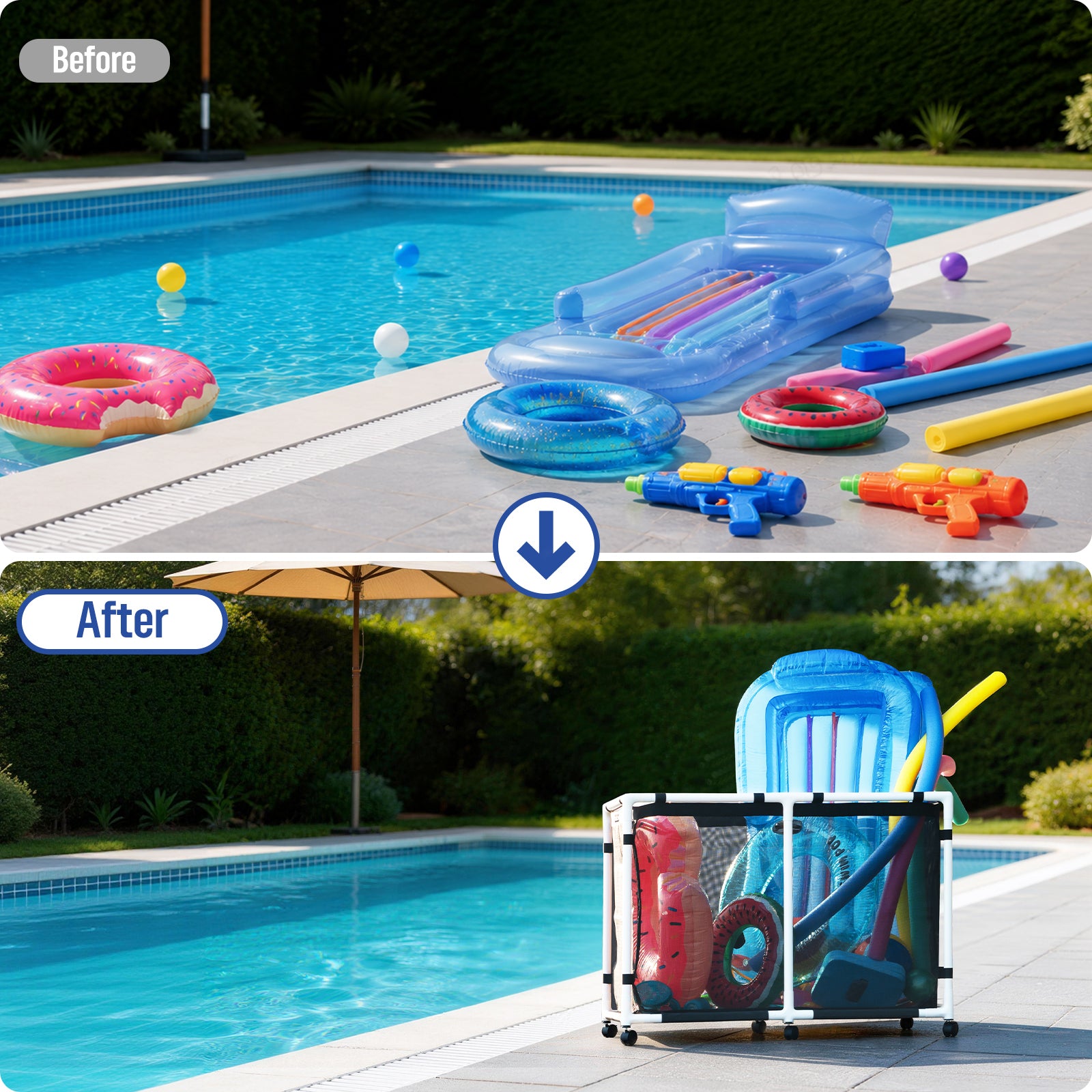 Pool Storage Bin