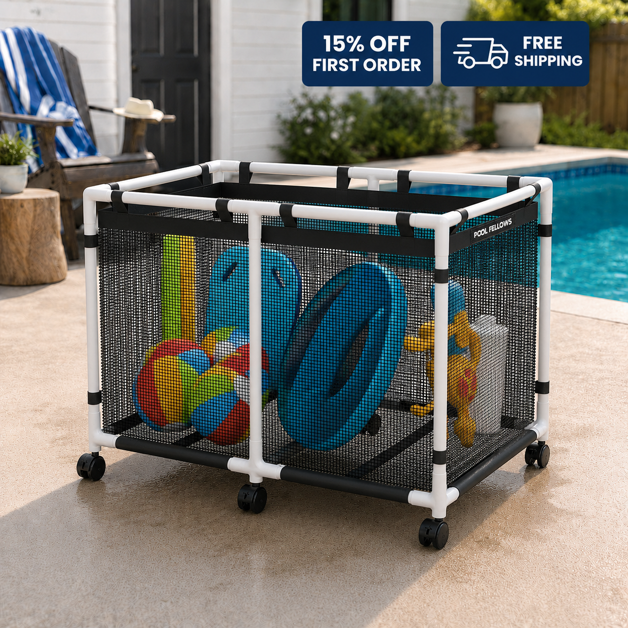 Pool Storage Bin