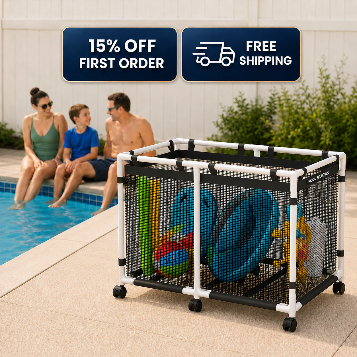 Pool Storage Bin