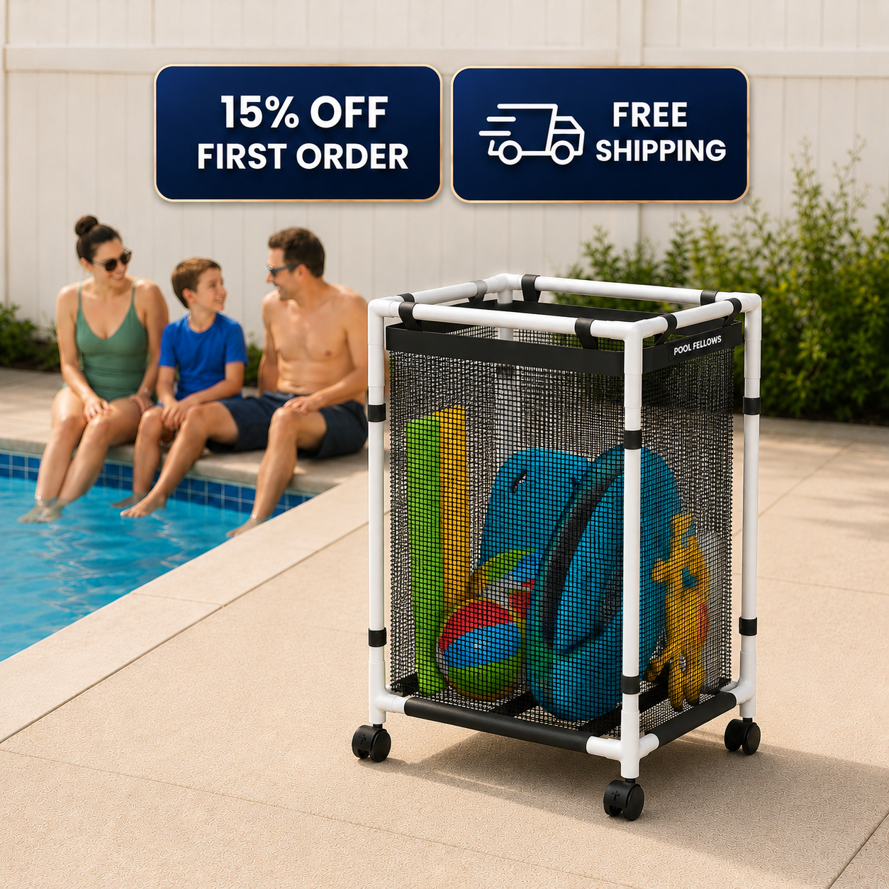 Pool Storage Bin