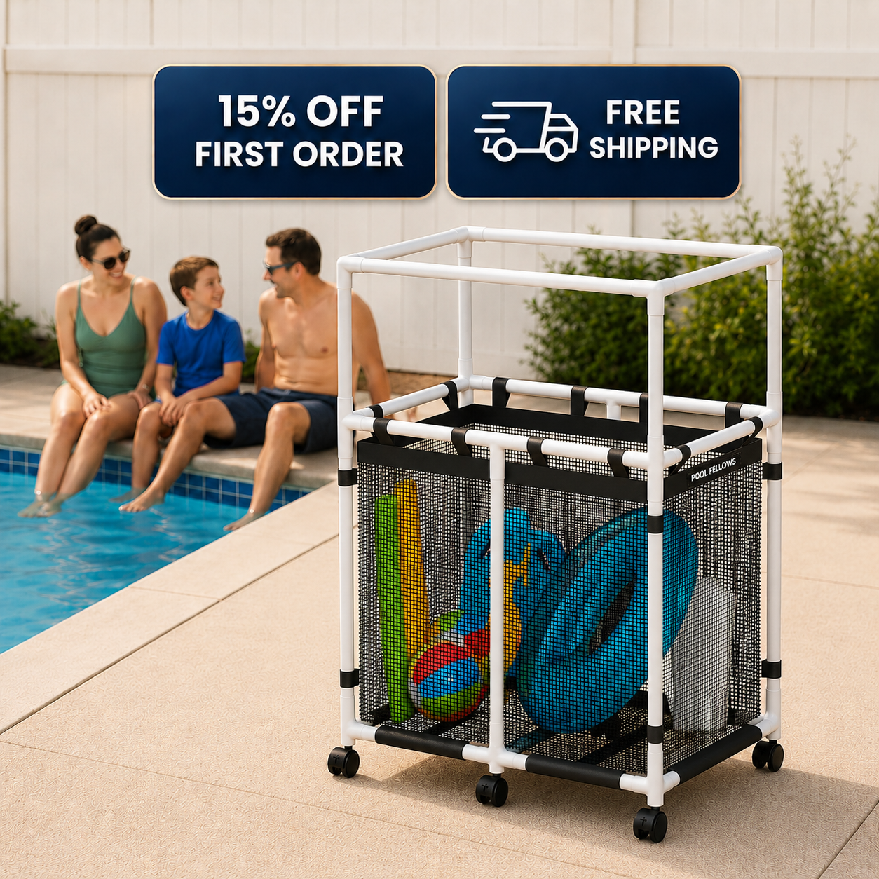 Pool Storage Bin