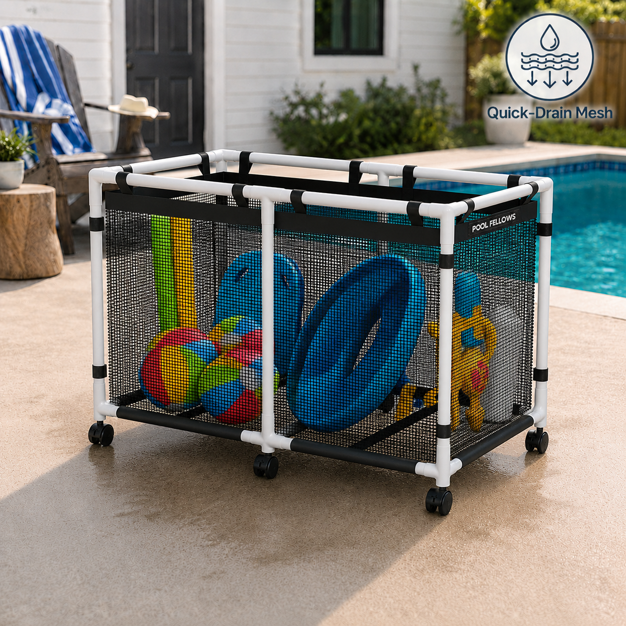 Pool Storage Bin