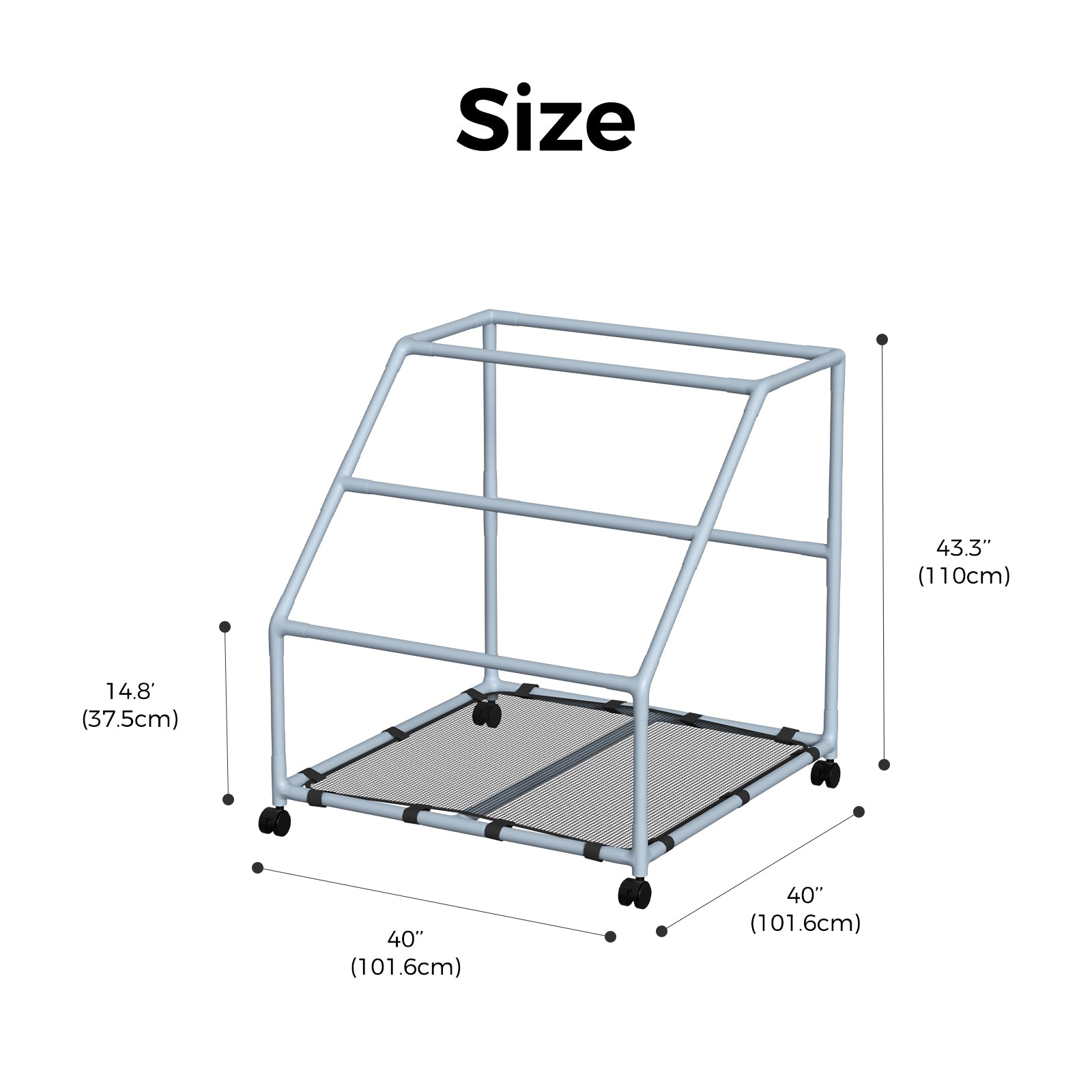 Pool Fellows large-white pool float holder with outdoor durability for deck patio organization