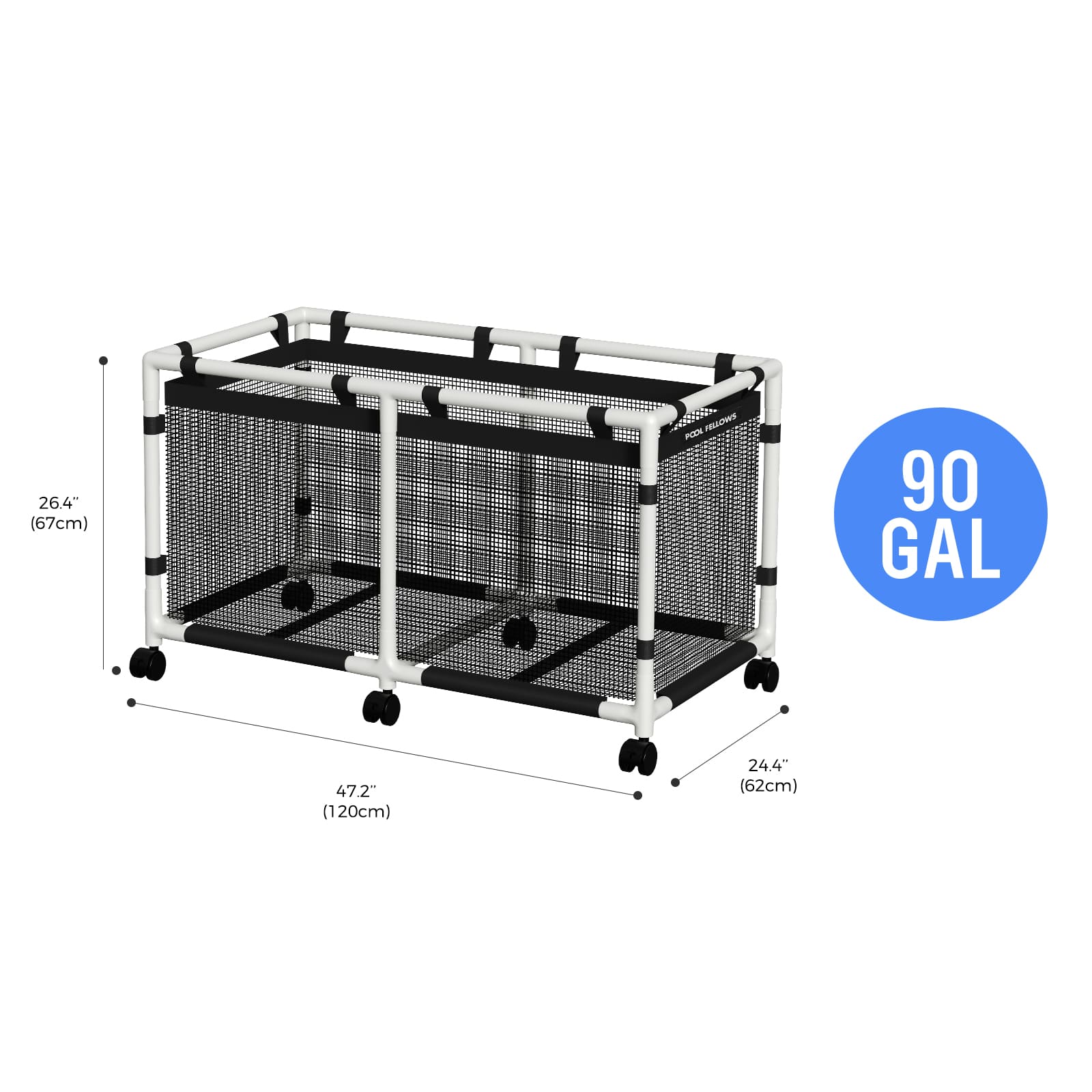 Premium Mesh Pool Organizer, Keep Toys Dry & Poolside Tidy