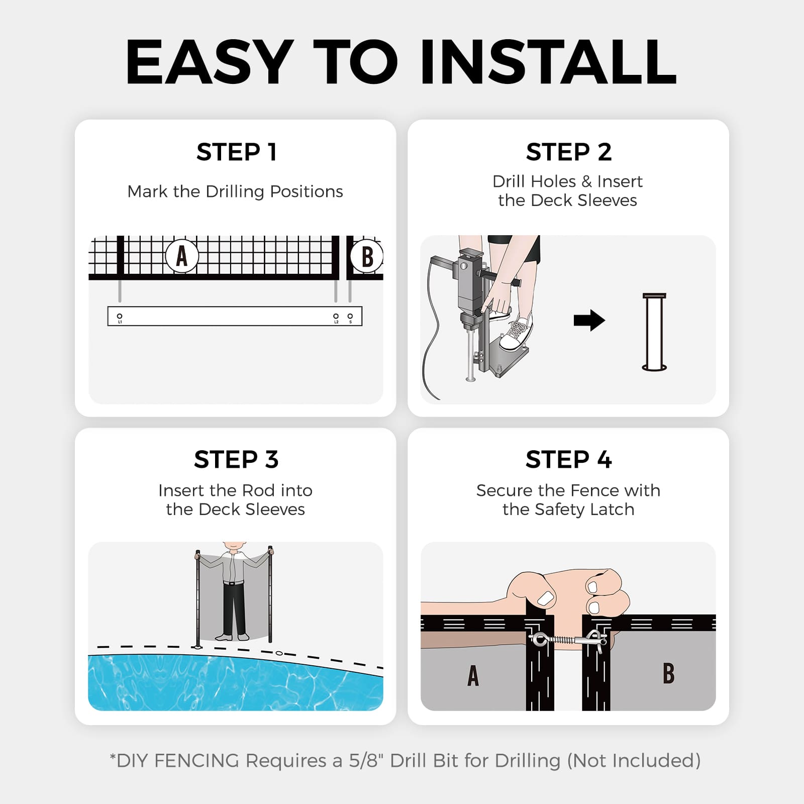 4ft Pool Fence Fence