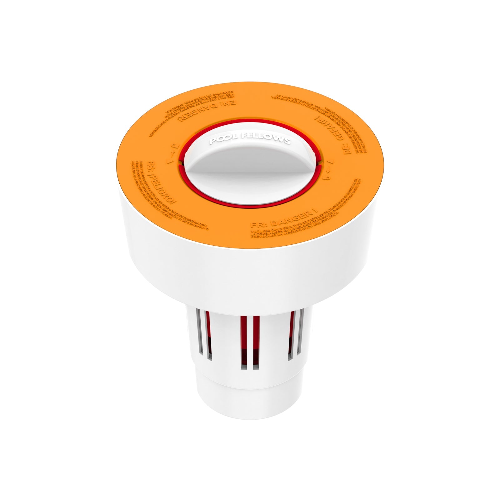 Floating Chlorine Dispensers for 1 inch Tablets Orange - Pool Fellows