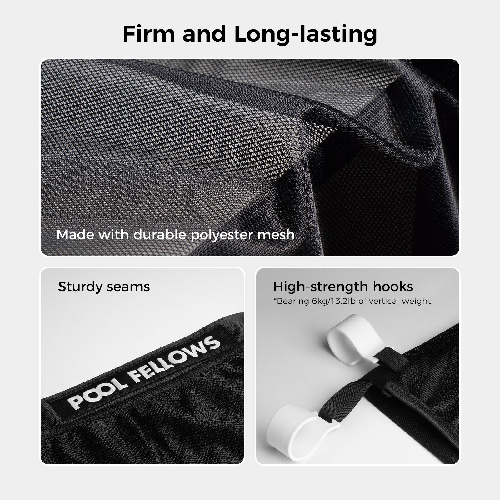 Elastic Mesh Side Pouch for Pool Storage Bin - Pool Fellows