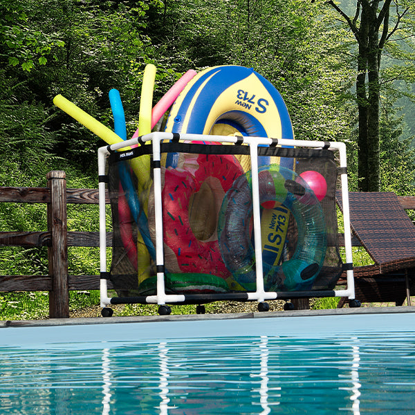 Premium Mesh Pool Organizer, Keep Toys Dry & Poolside Tidy