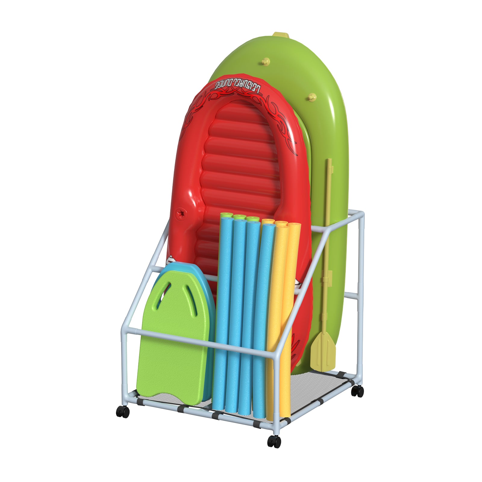 Pool Fellows large-white pool float holder with reinforced abs frame for heavy load support