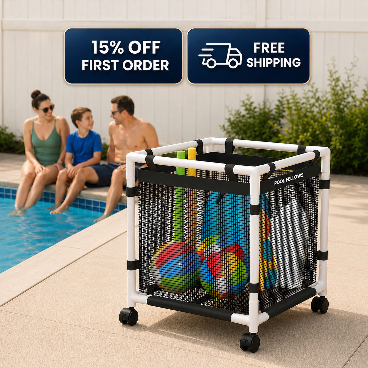 Pool Storage Bin