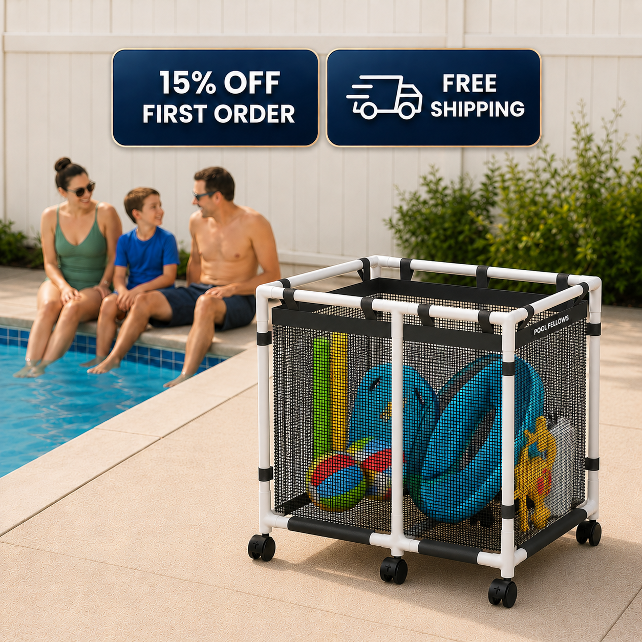 Pool Storage Bin