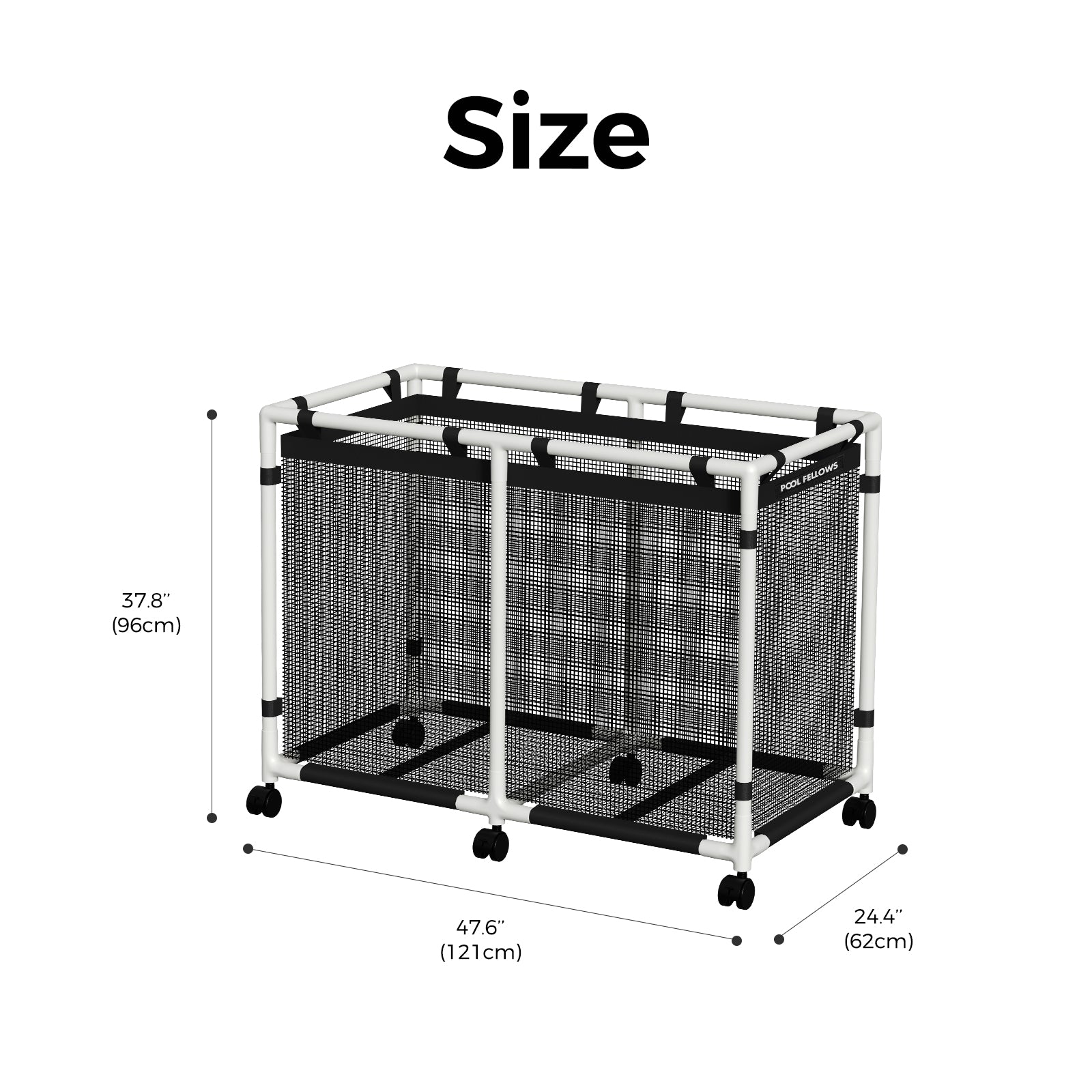 Pool Fellows basic-plus pool storage bin with large capacity for pool float storage