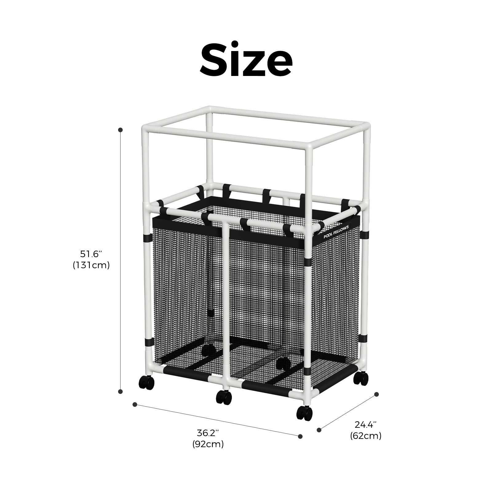 Pool Fellows max pool storage bin with large capacity for pool float storage