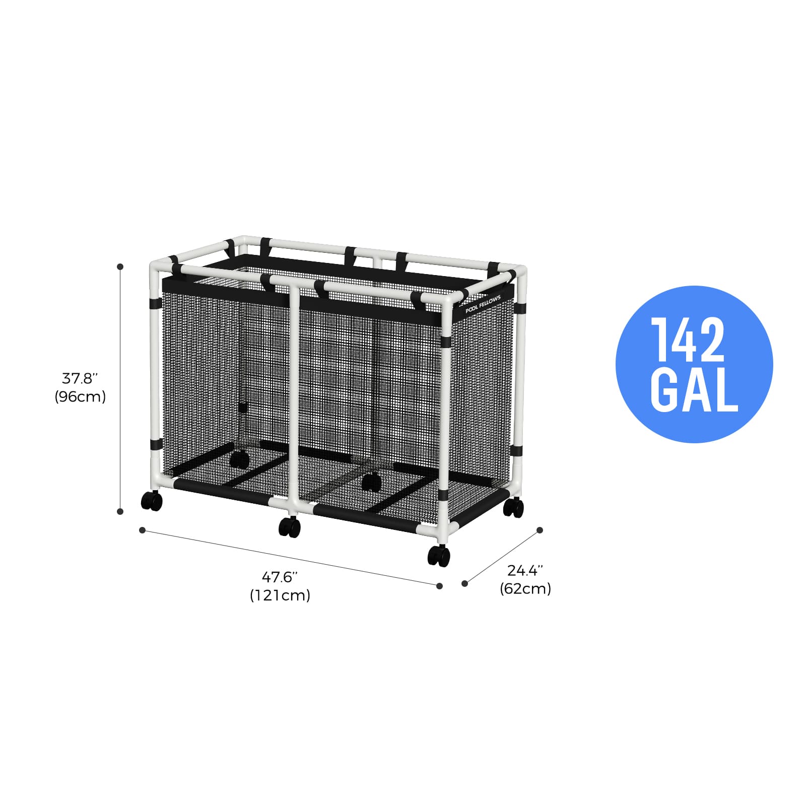 Durable Outdoor Pool Storage Bin for Toys, Floats & Accessories