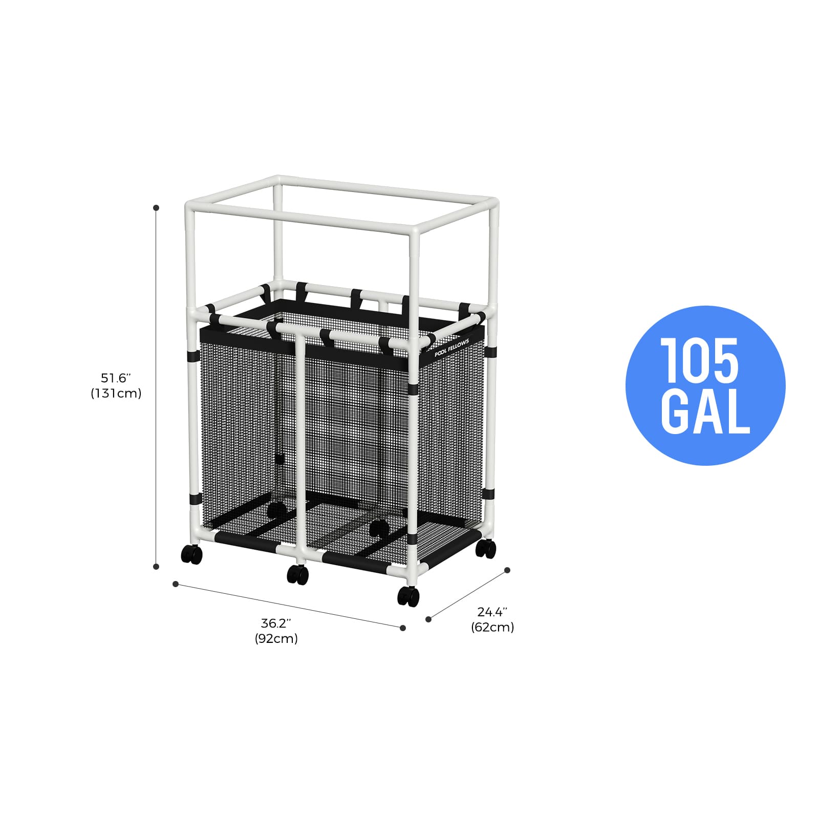 Durable Outdoor Pool Storage Bin for Toys, Floats & Accessories