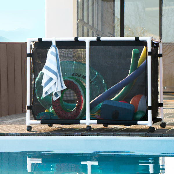 Durable Outdoor Pool Storage Bin for Toys, Floats & Accessories