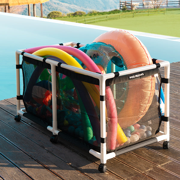 Durable Outdoor Pool Storage Bin for Toys, Floats & Accessories